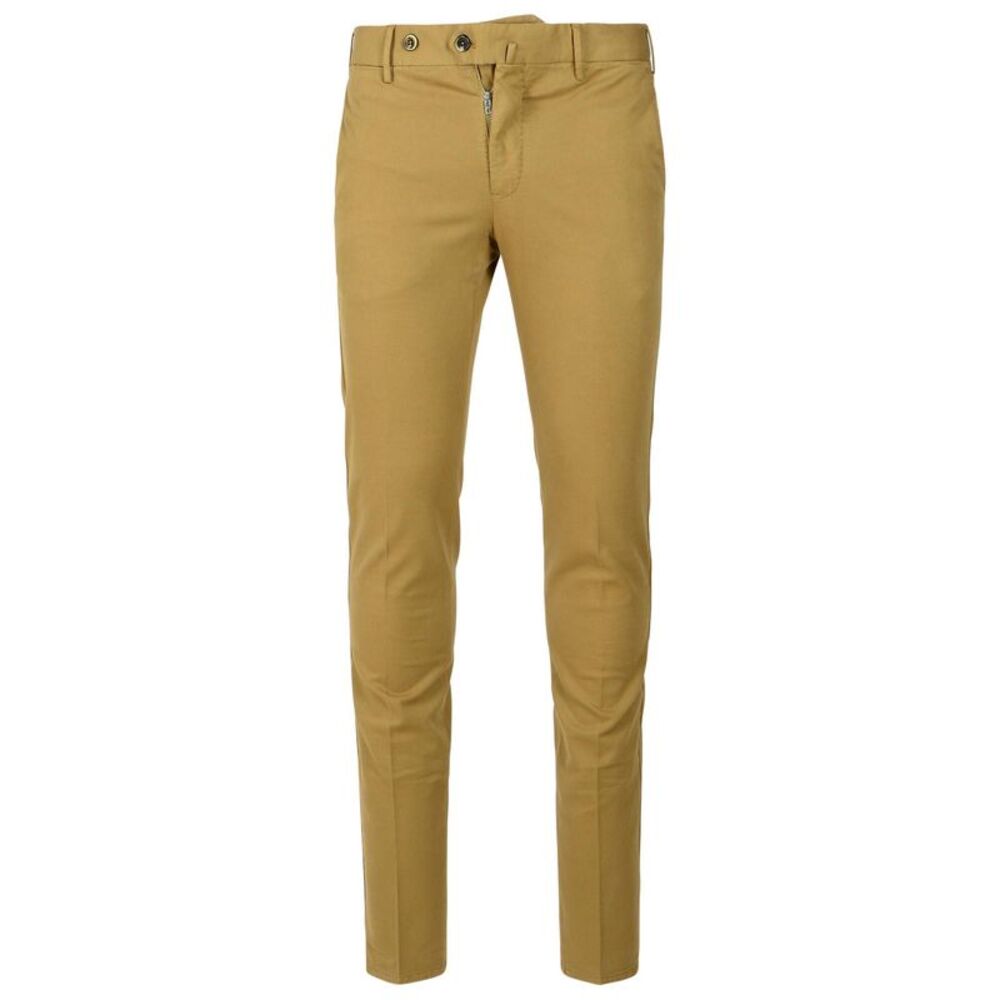 Pt01 'Superslim' Brown Cotton Pants Men